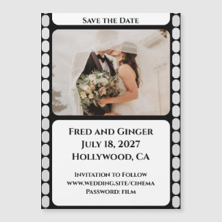 Film Strip Save the Date Magnetic Invitation