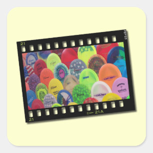 Film Strip Square Sticker