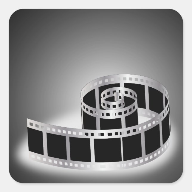 Film strip square sticker (Front)