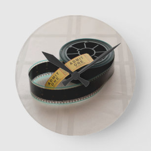 Film Time Round Clock