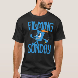 Filming Sunday Camera Director Action Movie Set T-Shirt