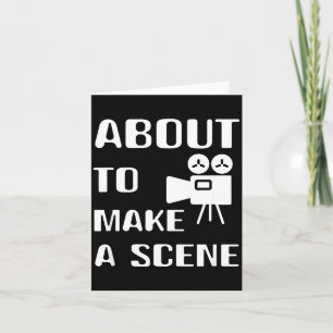 Filmmaker About To Make A Scene Film Making Movie Card