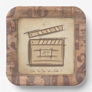 Filmmaker, actor, film director producer gift idea paper plate