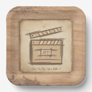 Filmmaker, actor, film director producer gift idea paper plate