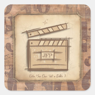 Filmmaker, actor, film director producer gift idea square sticker