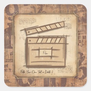 Filmmaker, actor, film director producer gift idea square sticker