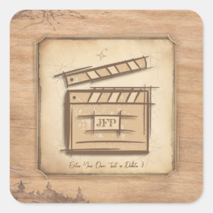 Filmmaker, actor, film director producer gift idea square sticker
