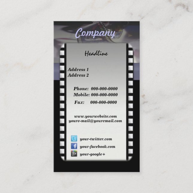 Filmmaker Business Card (Front)