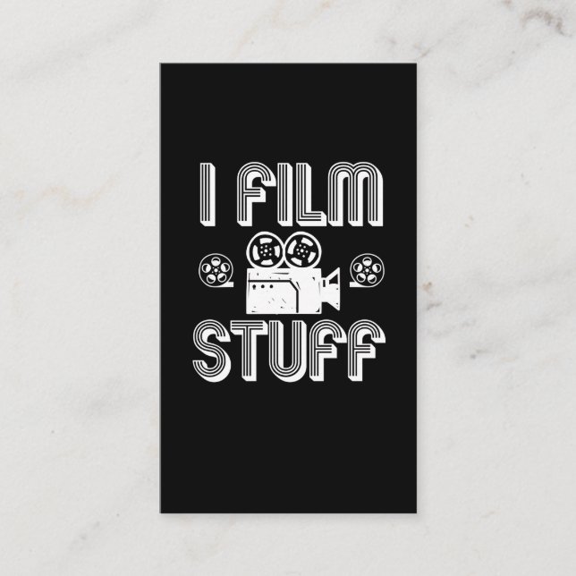 Filmmaker Film Making Movie Director Gift idea Business Card (Front)