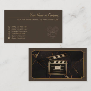Filmmaker, film producer, director, actor. business card