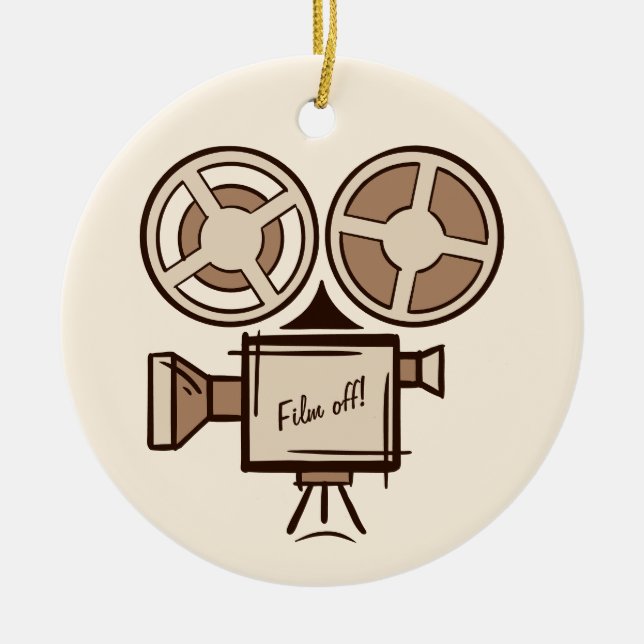 Filmmaker, film producer, director, actor. ceramic ornament (Front)