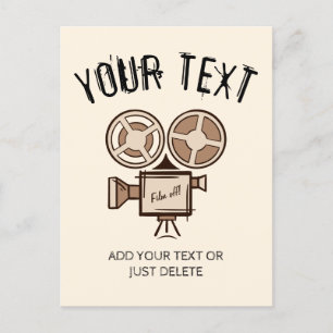 Filmmaker, film producer, director, actor. postcard