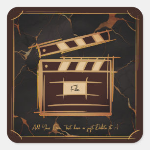 Filmmaker, film producer, director, actor. square sticker