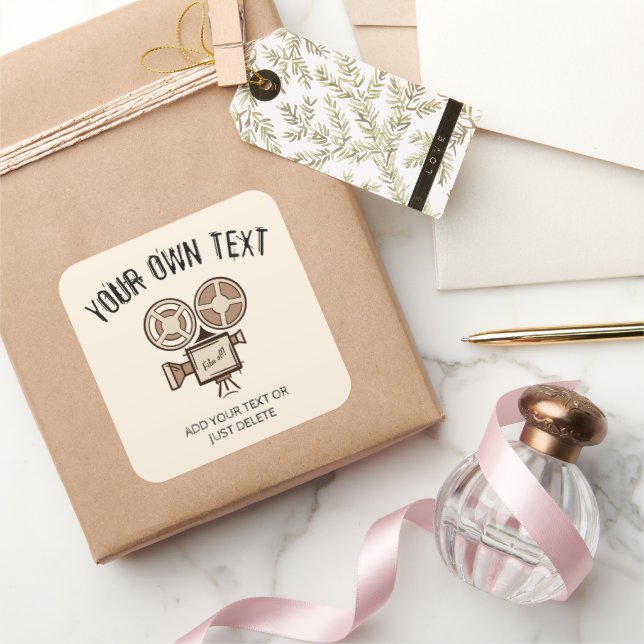 Filmmaker, film producer, director, actor. square sticker (Gifting)