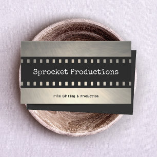 Filmmaker Film Producer, Filmstrip Thriller  Business Card