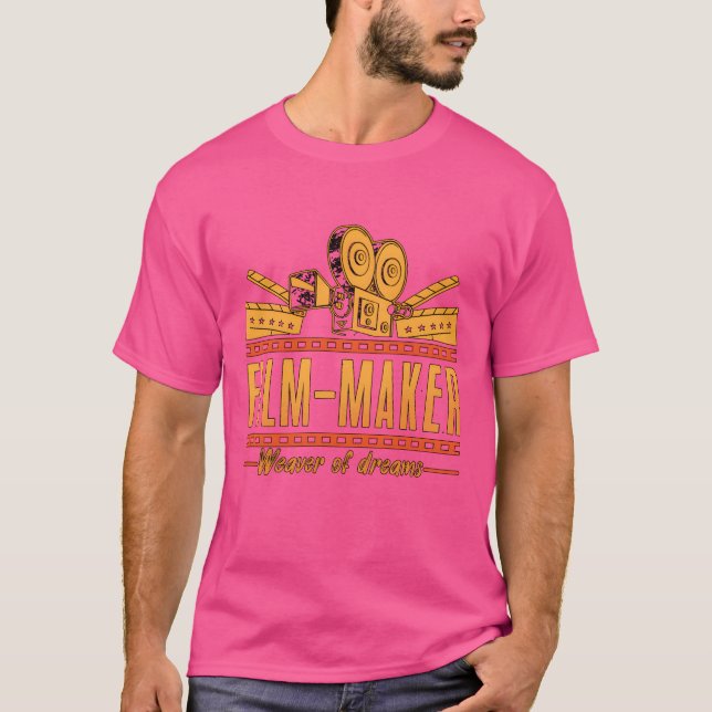 Filmmaking FilmMaker Weaver Of Dreams Film Cinema  T-Shirt (Front)
