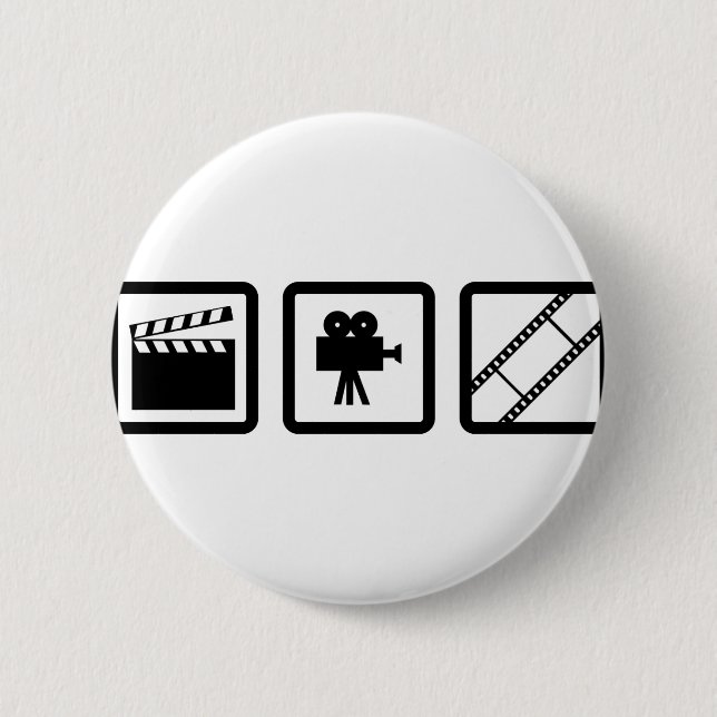 filmmaking gear 6 cm round badge (Front)
