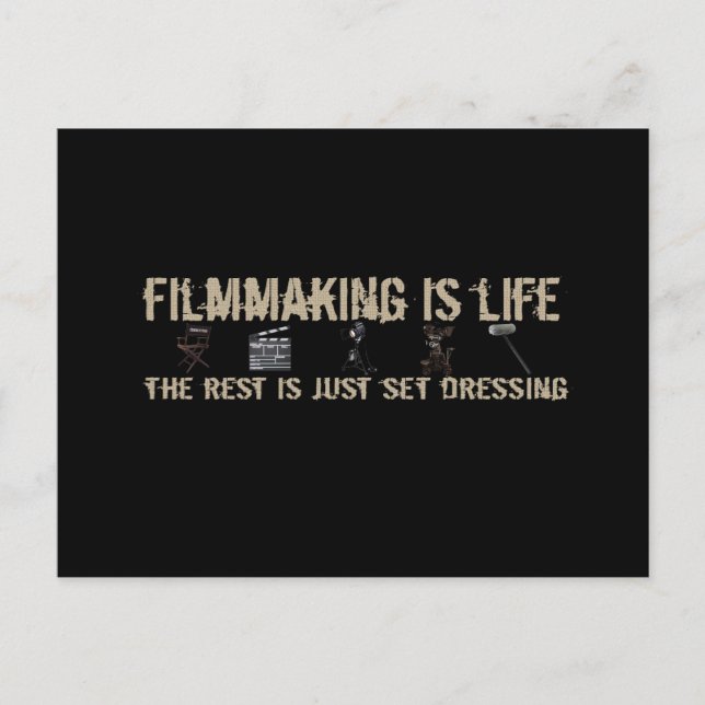 Filmmaking is Life Postcard (Front)