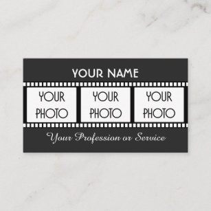 Filmstrip for filmmakers and videographers busines business card