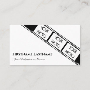 Filmstrip for filmmakers and videographers business card