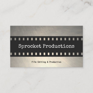 Filmstrip Thriller Filmmaker Film Producer Business Card