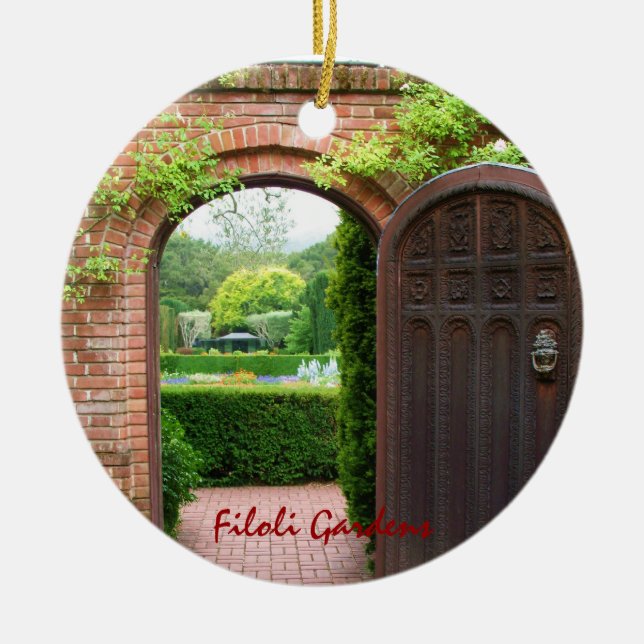 Filoli Gardens Christmas Ornament (Front)