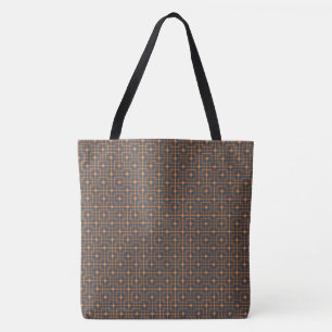 Filtered Modern Geometric Pointed Chinese Pattern Tote Bag