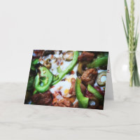 "Filtered Supreme Pizza" Birthday Card