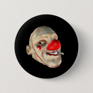 Filthy the Clown - face closeup 6 Cm Round Badge