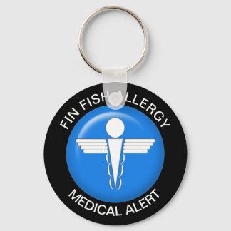 Fin Fish Allergy Keychain