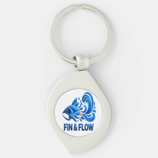 Fin & Flow – Born to Swim Key Ring