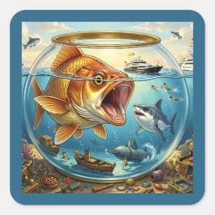 Fin Reversal – Ultimate Role Reversal Square Sticker