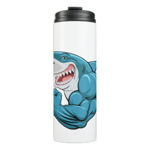 Fin-tastic Gains Thermal Bottle: Stay Hydrated, St Thermal Tumbler