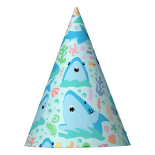 Fin-tastic Shark Birthday Party Kids Under The Sea Hat