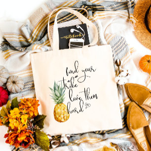 Fin Your Tribe Girl's Trip Bachelorette Vacation Tote Bag