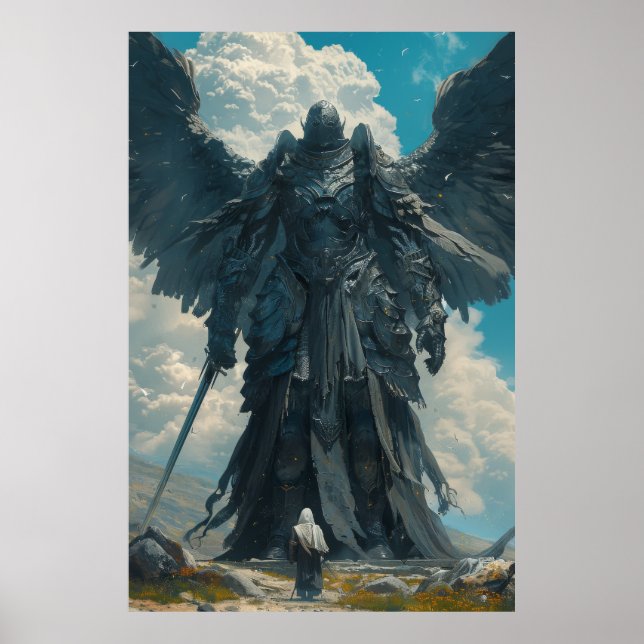 Final Boss Elder Scrolls - A Colossal Black Knight Poster (Front)