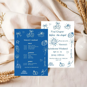 Final Chapter before the chapel Book Bachelorette  Invitation
