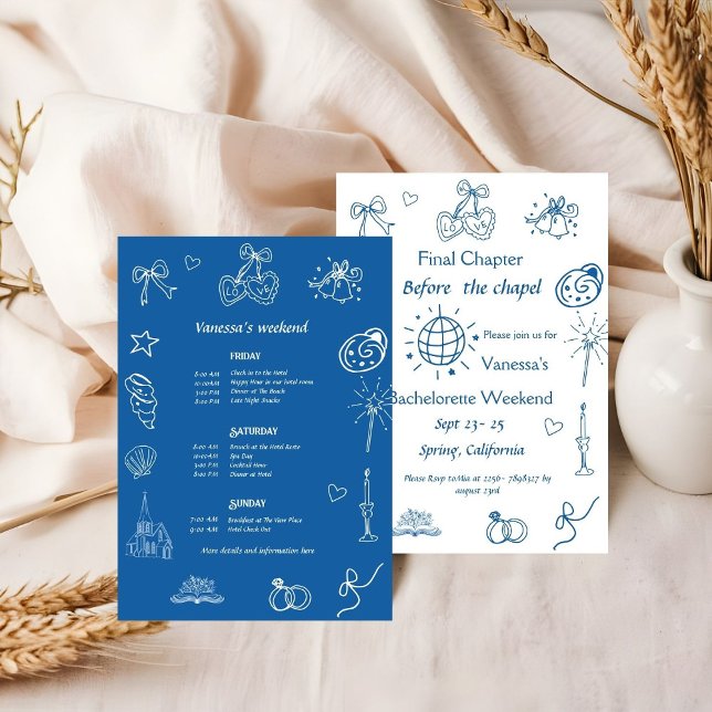 Final Chapter before the chapel Book Bachelorette  Invitation (Creator Uploaded)