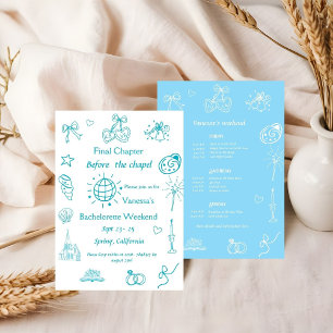 Final Chapter before the chapel Book Bachelorette  Invitation