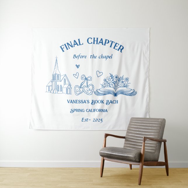 Final Chapter Before the Chapel Book Bachelorette  Tapestry (In Situ (Horizontal))
