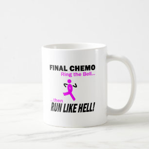 Final Chemo Run Like Hell - Breast Cancer Coffee Mug