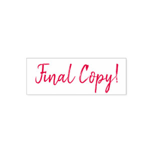 Final Copy! Scrapbooking Self-inking Stamp