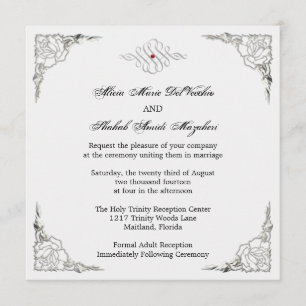 FINAL Elegant Silver Accent Wedding Invite