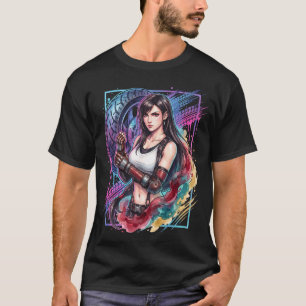 Final Fantasy VII Tifa Lockhart Black Skirt Boots T-Shirt