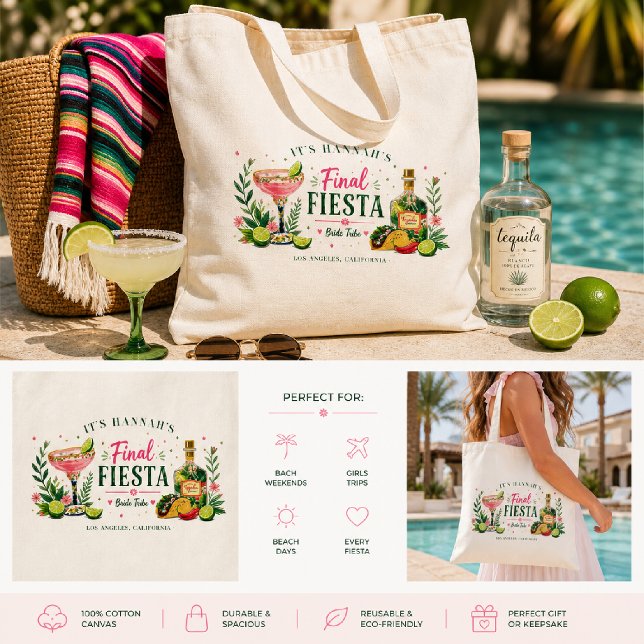 Final Fiesta Bachelorette Custom Tote Bag (Creator Uploaded)
