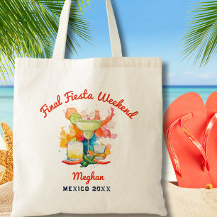 Final Fiesta Bachelorette Mexico Girls Weekend  Tote Bag
