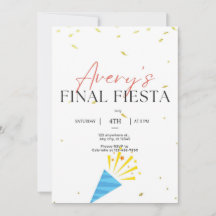 Final Fiesta Bachelorette Party Invitation