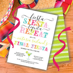 Final Fiesta Bachelorette Party Invitation