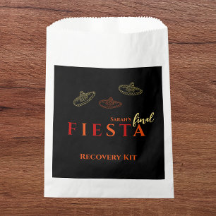 Final Fiesta Bachelorette Party Recovery Kit Favour Bag