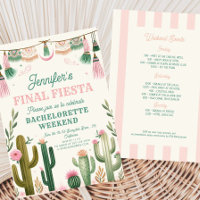 Final Fiesta Cactus Colourful Bridal/Bachelorette